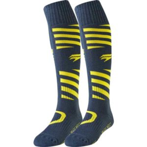 ADULT WHIT3 MUSE SOCK NVY/YEL S/M