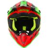 Just1 J38 Blade Motocross Helmet red/lime/blk matt S