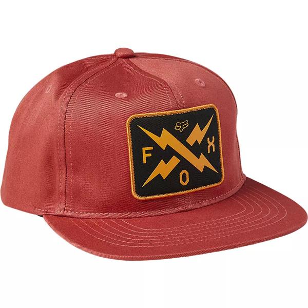 FOX CALIBRATED SNAPBACK HAT Red Clay /OS – Barry Francis Motorcycles | Baseball Caps