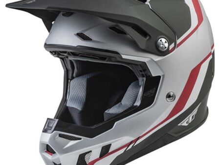 FLY FORMULA CC HELMET DRIVER MT. SIL RED WHT XXL